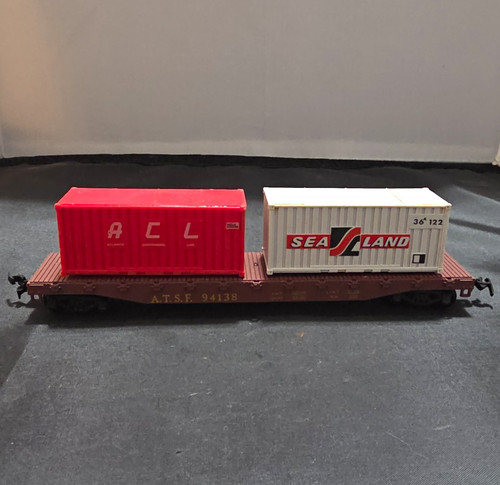 Santa atsf 94138 flatcar - ho,